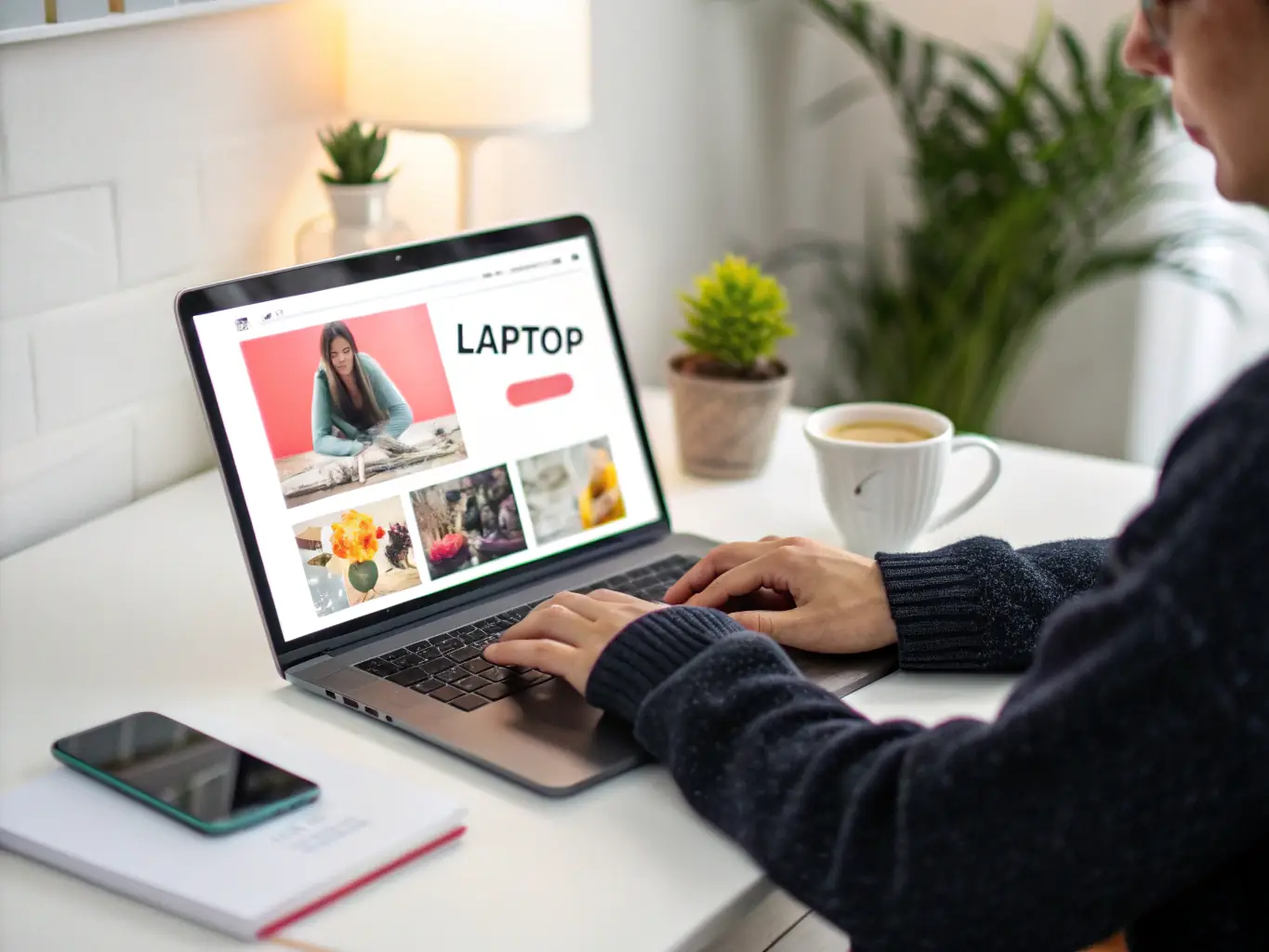 A laptop displaying an e-commerce platform interface with sales data and product listings, representing online business opportunities.