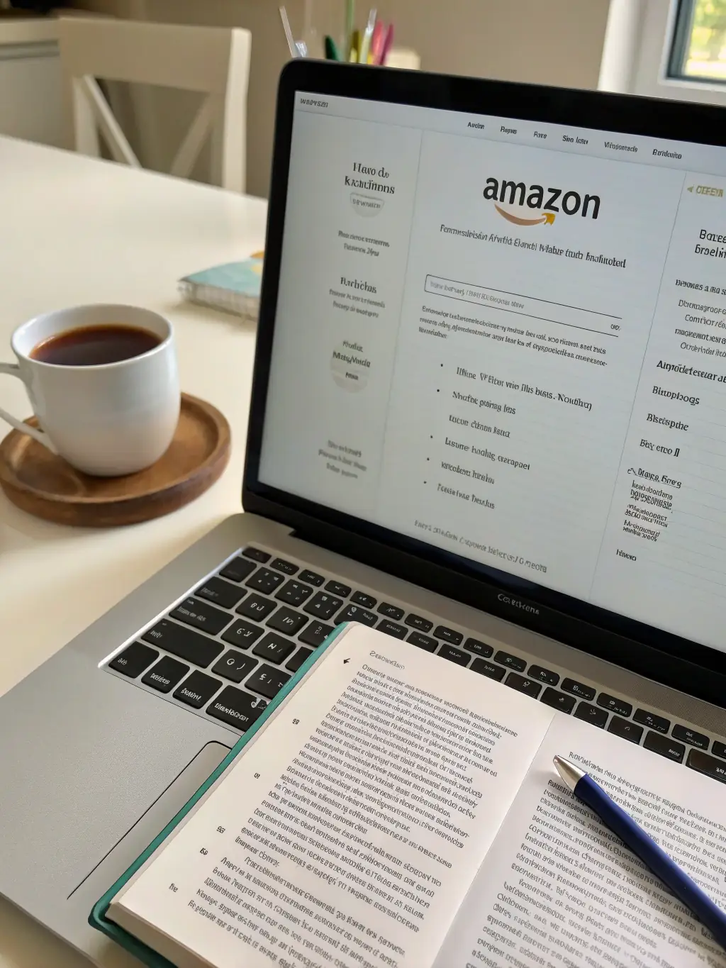 An image of the Amazon Kindle Direct Publishing (KDP) interface, showing book uploading and royalty tracking features.
